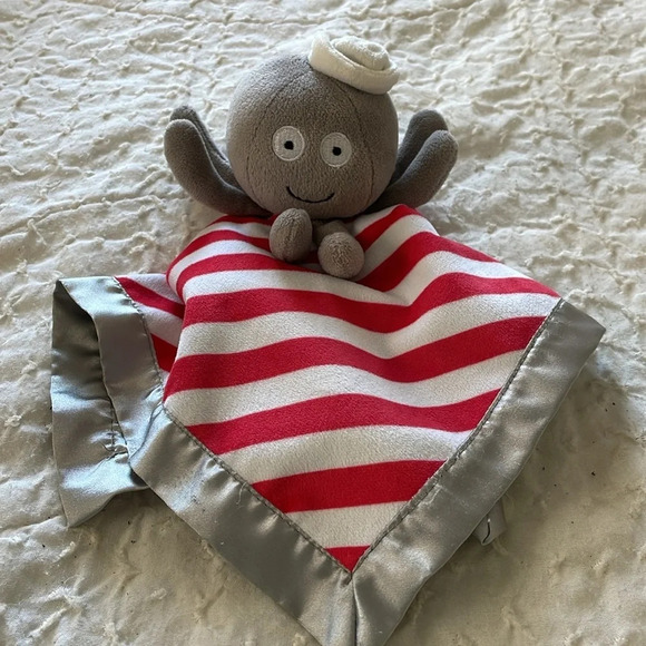 Baby Octopus security blanket. Used…See pics for snags in satin blanket. - Picture 3 of 7
